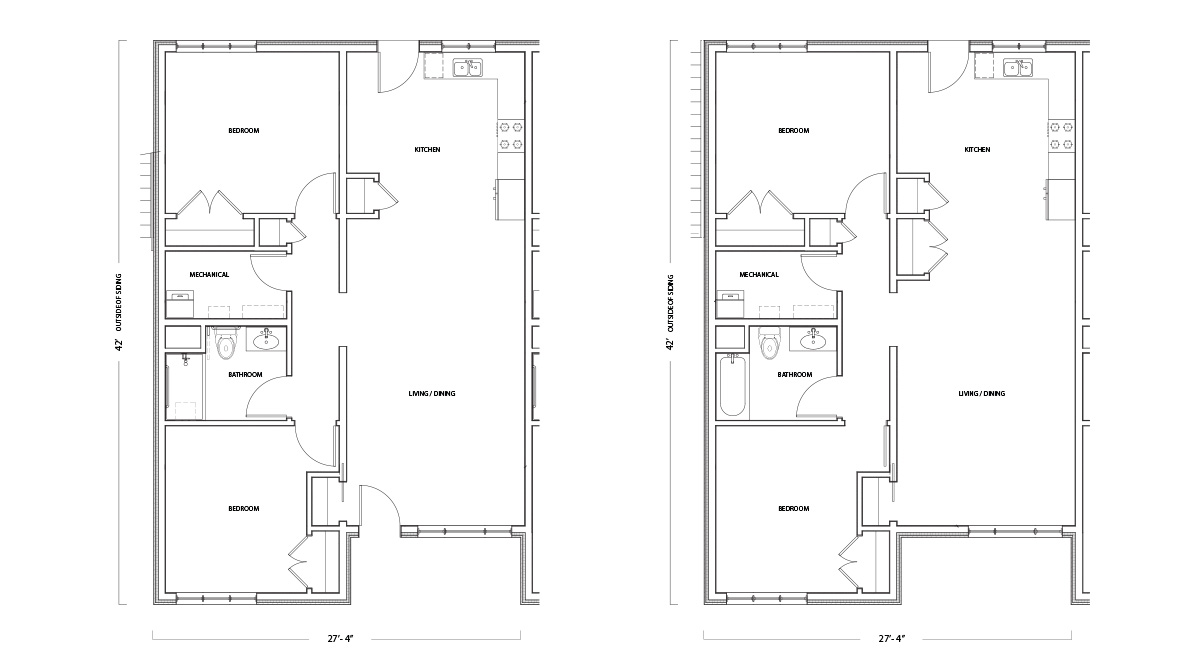 Multi Family Home 4 - Floor Plan